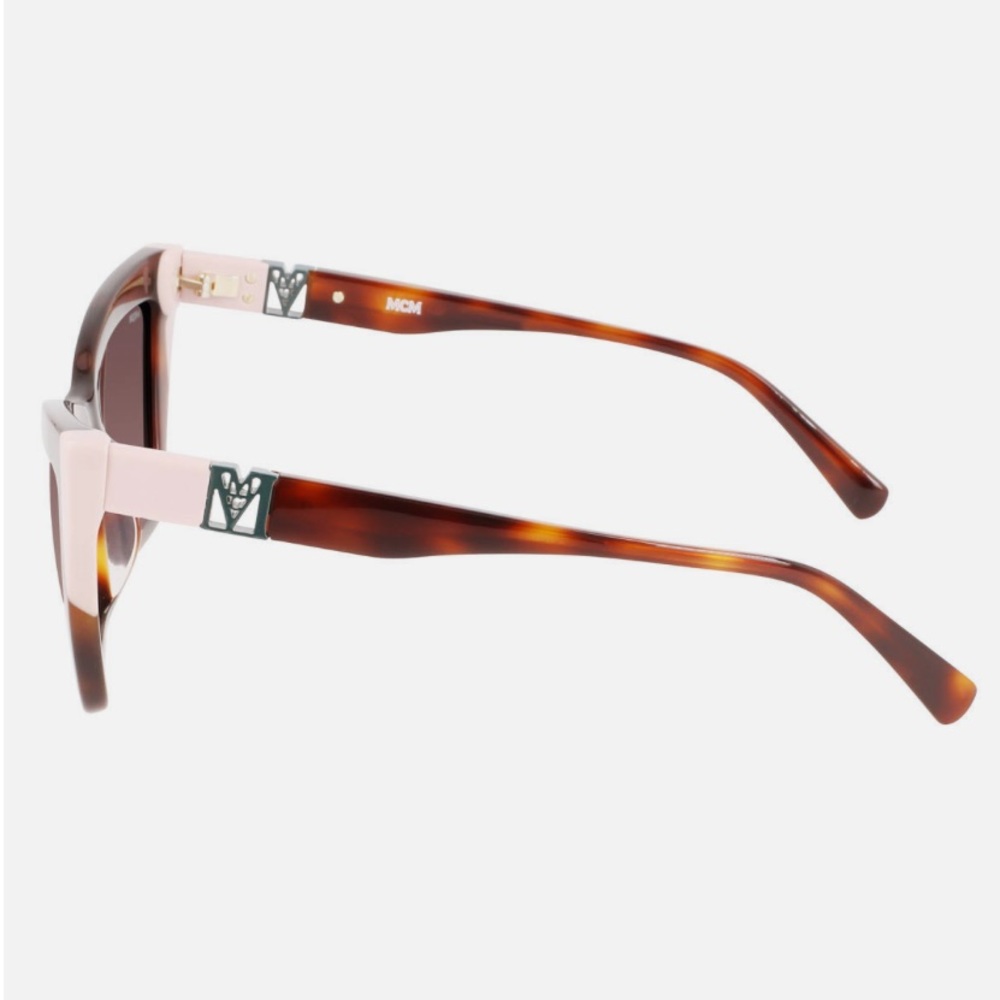 MCM Tortoiseshell & Pink Cat-Eye Sunglasses - Picture 6 of 9